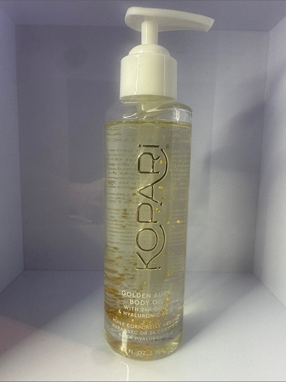 Kopari Golden Aura Body Oil with Visible Gold Flakes - Clear/Gold